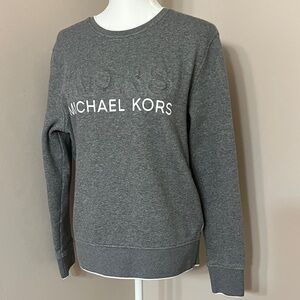 Michael Kors Logo Gray Crewneck Sweatshirt